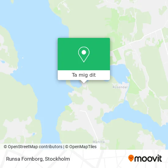 Runsa Fornborg karta