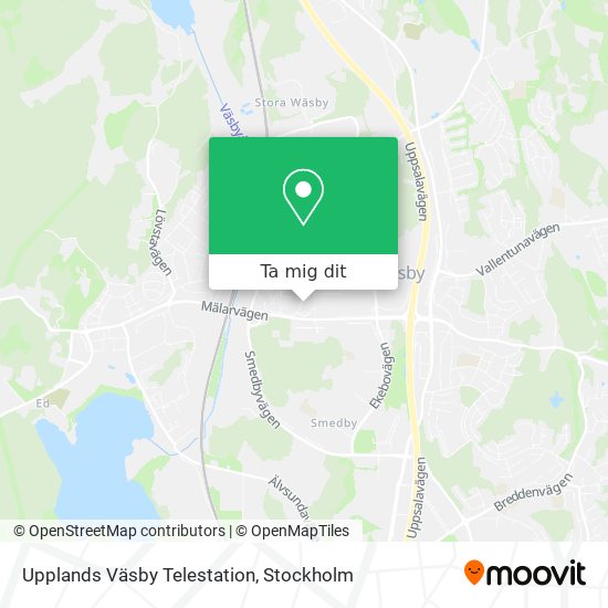 Upplands Väsby Telestation karta