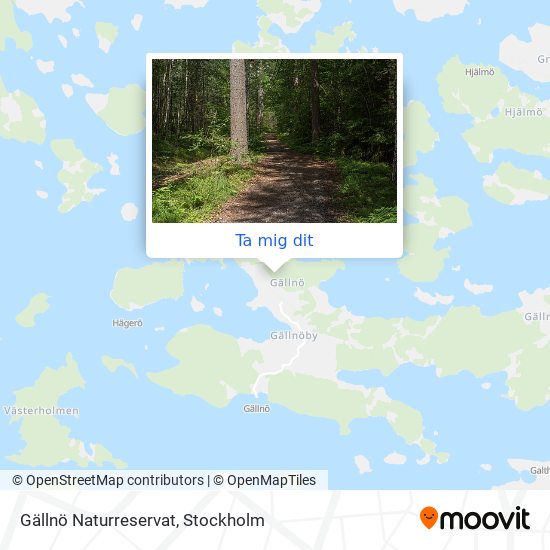 Gällnö Naturreservat karta