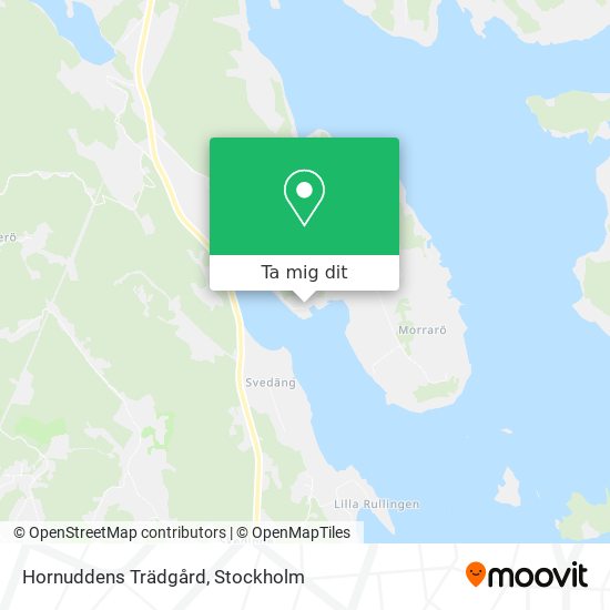 Hornuddens Trädgård karta