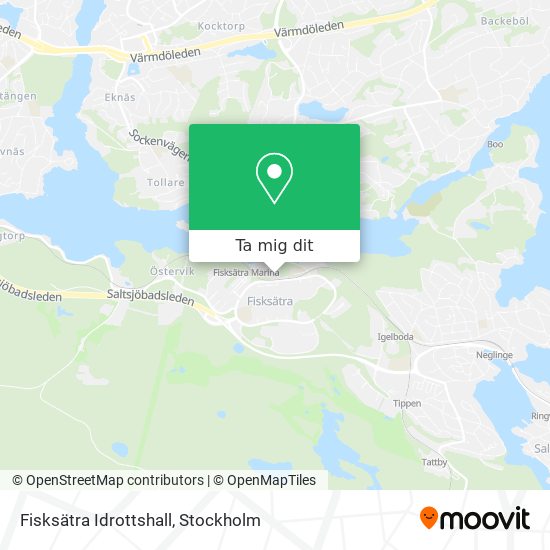 Fisksätra Idrottshall karta