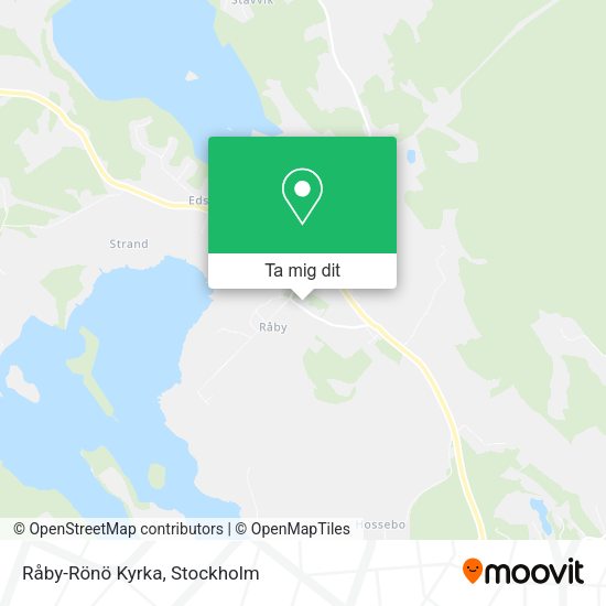 Råby-Rönö Kyrka karta