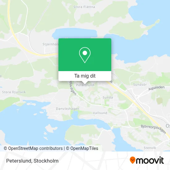 Peterslund karta