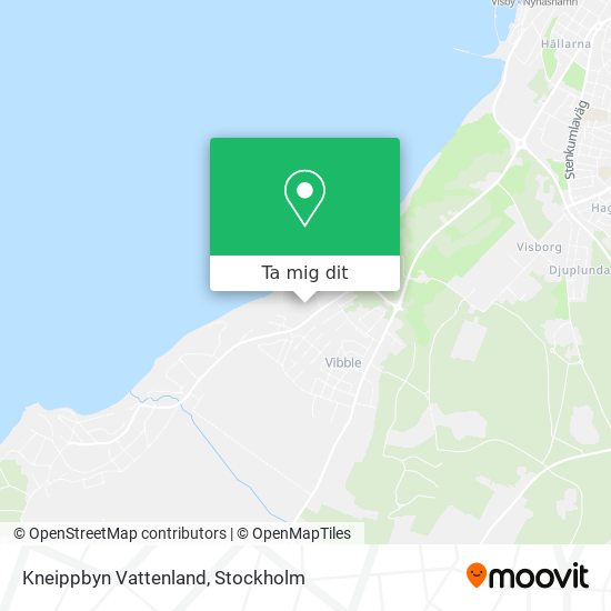 Kneippbyn Vattenland karta