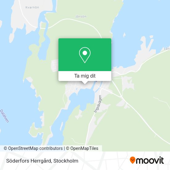 Söderfors Herrgård karta