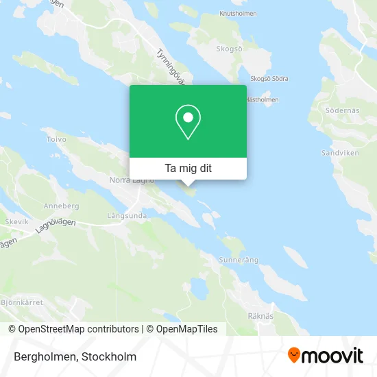 Bergholmen karta