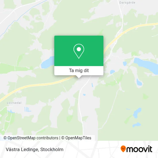 Västra Ledinge karta