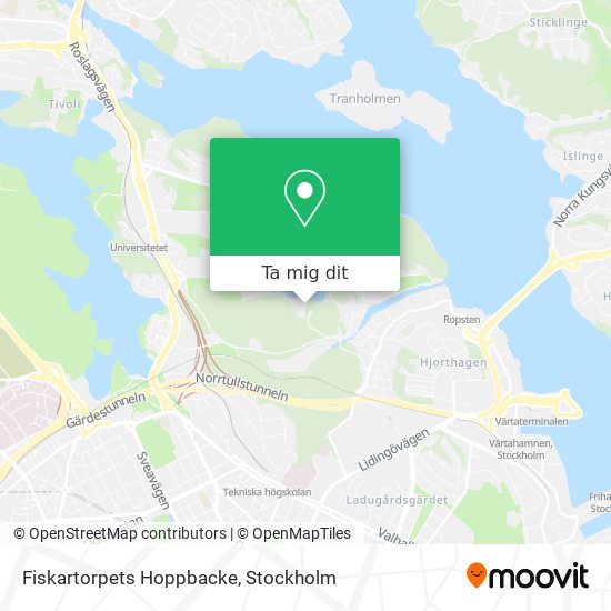 Fiskartorpets Hoppbacke karta