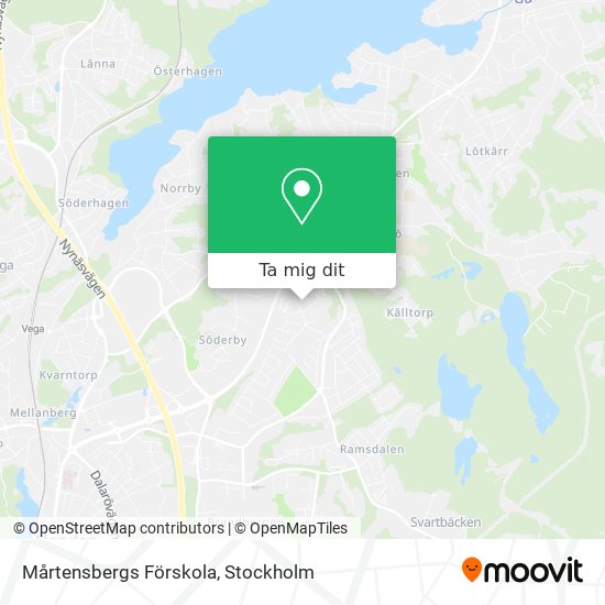 Mårtensbergs Förskola karta