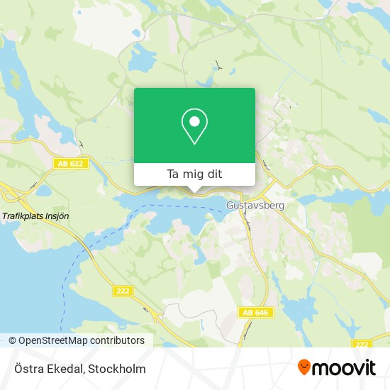 Östra Ekedal karta