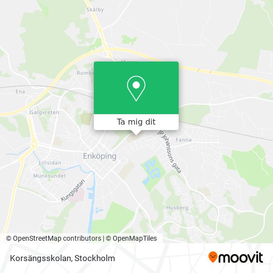 Korsängsskolan karta