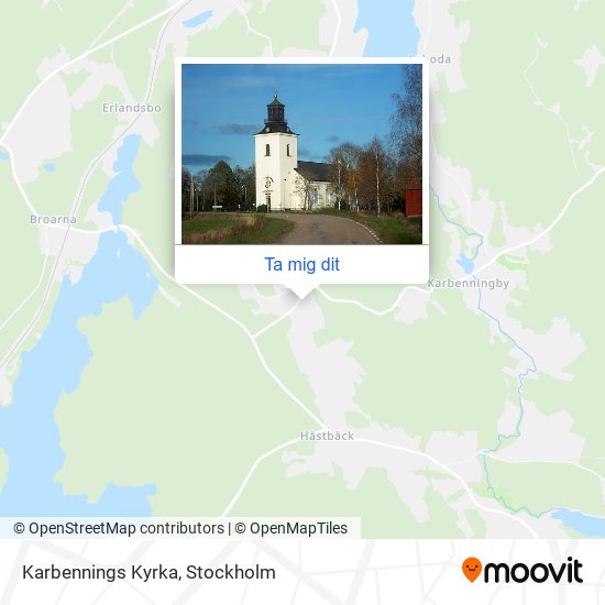 Karbennings Kyrka karta