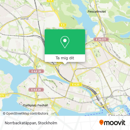 Norrbackatäppan karta