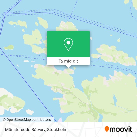 Mönsterudds Båtvarv karta