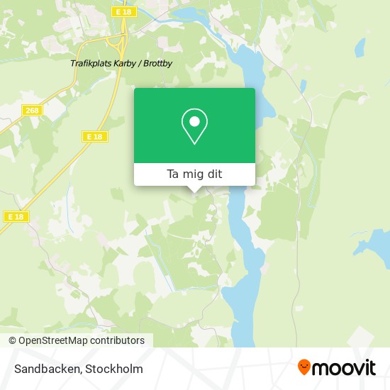 Sandbacken karta