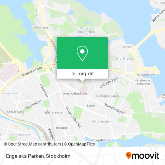 Engelska Parken karta