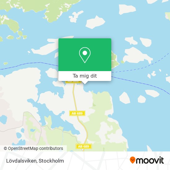 Lövdalsviken karta