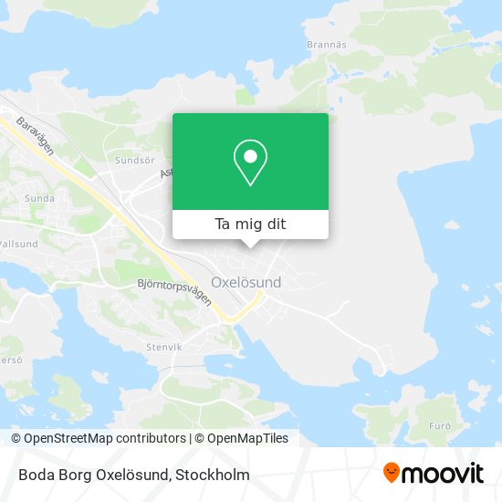 Boda Borg Oxelösund karta