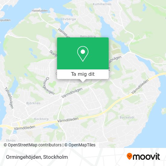 Ormingehöjden karta