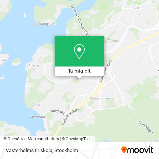 Västerholms Friskola karta