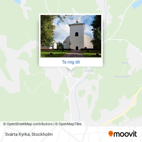 Svärta Kyrka karta