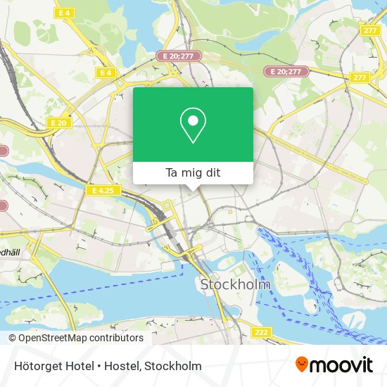 Hötorget Hotel • Hostel karta