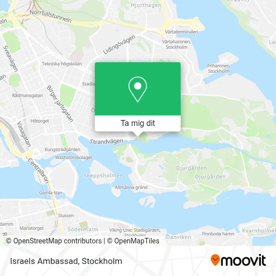 Israels Ambassad karta