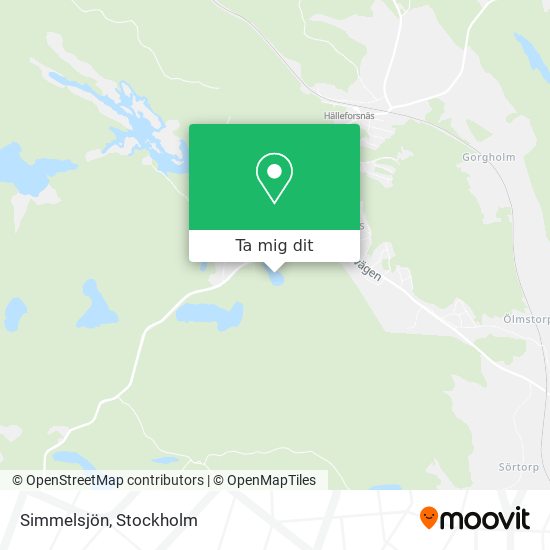 Simmelsjön karta