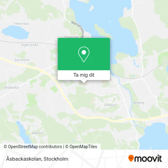 Åsbackaskolan karta