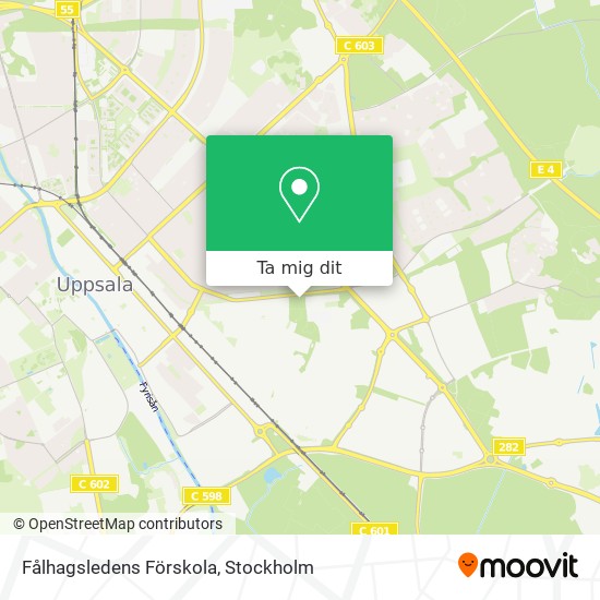 Fålhagsledens Förskola karta