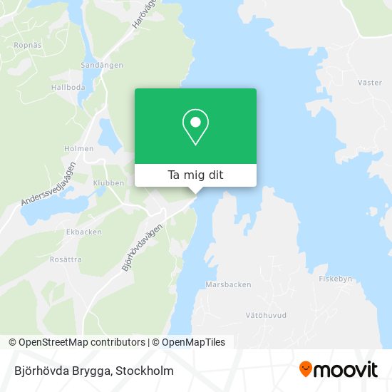Björhövda Brygga karta