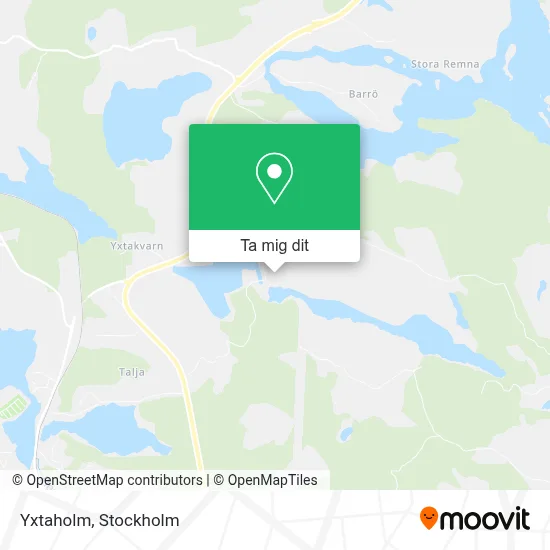 Yxtaholm karta