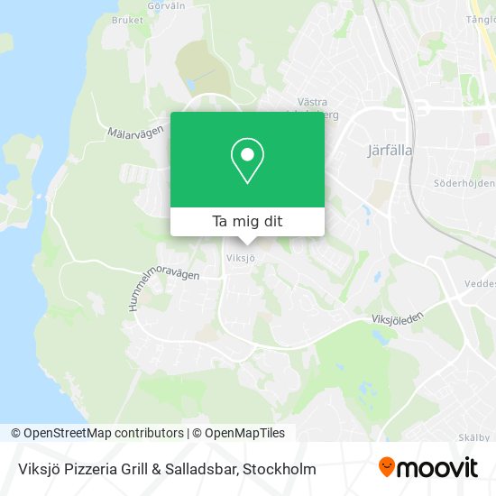 Viksjö Pizzeria Grill & Salladsbar karta