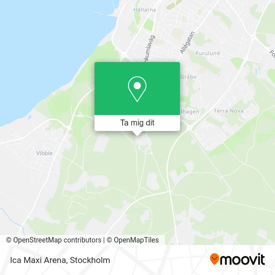 Ica Maxi Arena karta