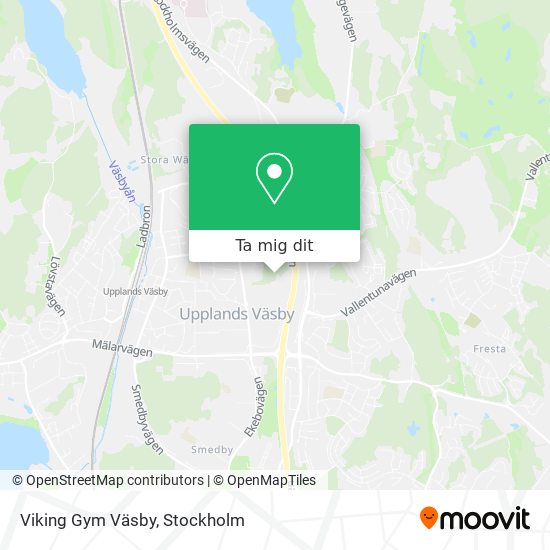 Viking Gym Väsby karta