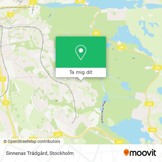 Sinnenas Trädgård karta