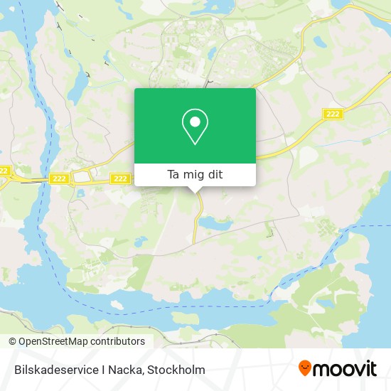 Bilskadeservice I Nacka karta