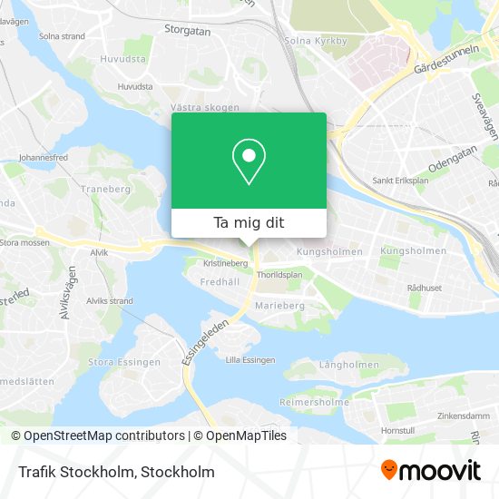 Trafik Stockholm karta