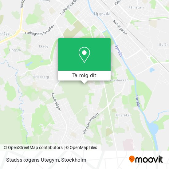 Stadsskogens Utegym karta