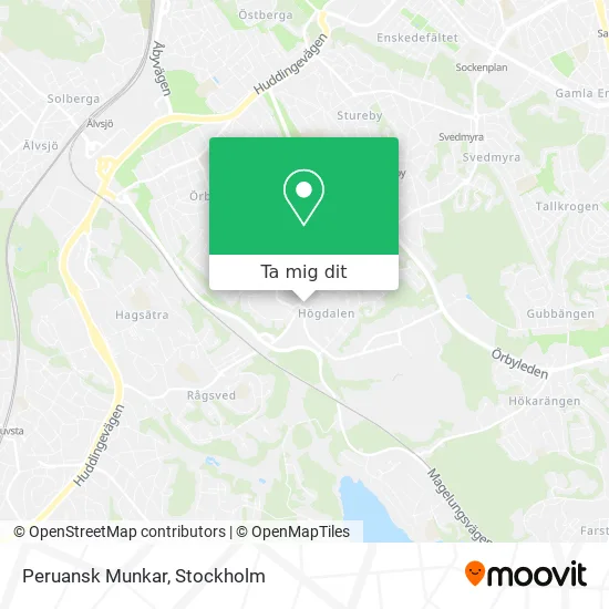 Peruansk Munkar karta