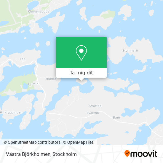 Västra Björkholmen karta