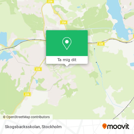 Skogsbacksskolan karta