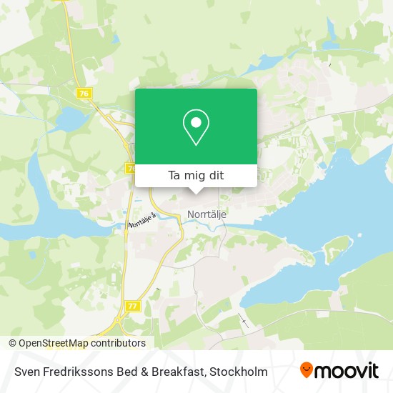 Sven Fredrikssons Bed & Breakfast karta