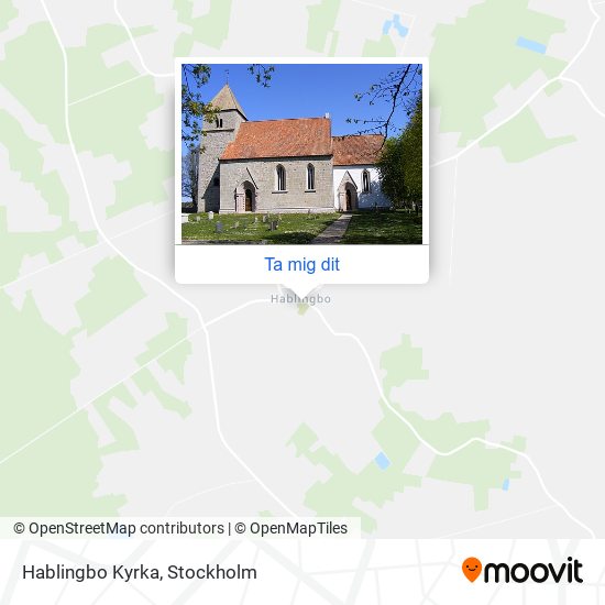 Hablingbo Kyrka karta