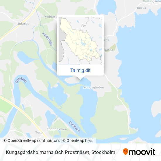 Kungsgårdsholmarna Och Prostnäset karta