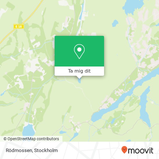 Rödmossen karta