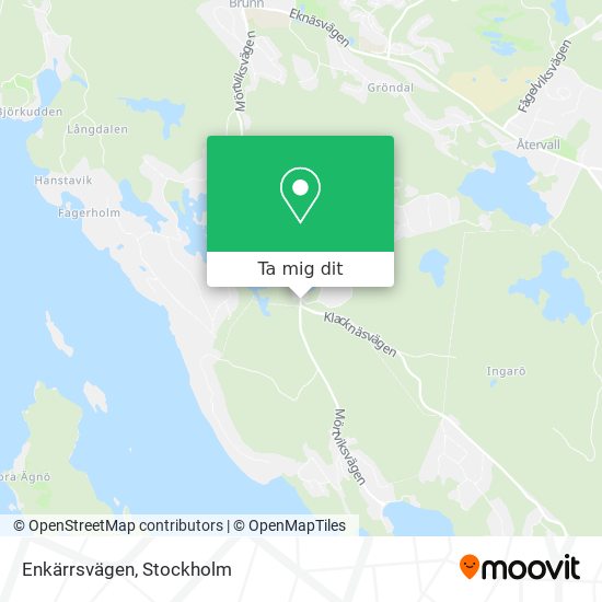 Enkärrsvägen karta