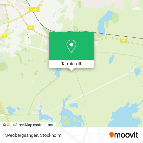Svedbergsängen karta