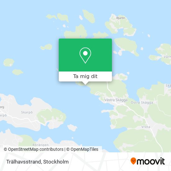 Trälhavsstrand karta