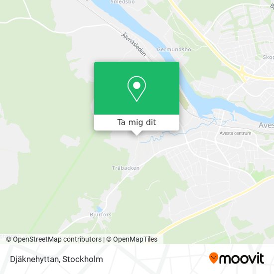 Djäknehyttan karta